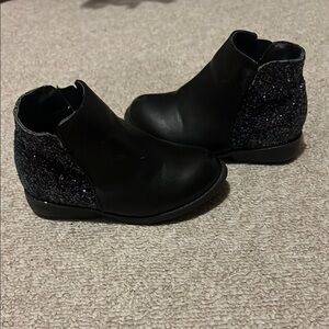 MIA Black Sparkle Ankle Boots